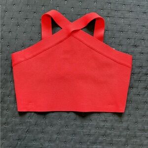 BCBGMaxAzria Poppy Red Knit Top